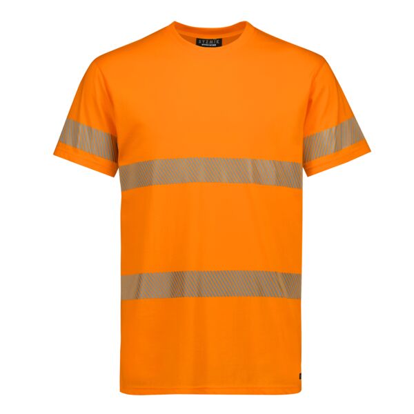 Mens Hi Vis Segmented Tape Cotton Tee Shirt Thumbnail