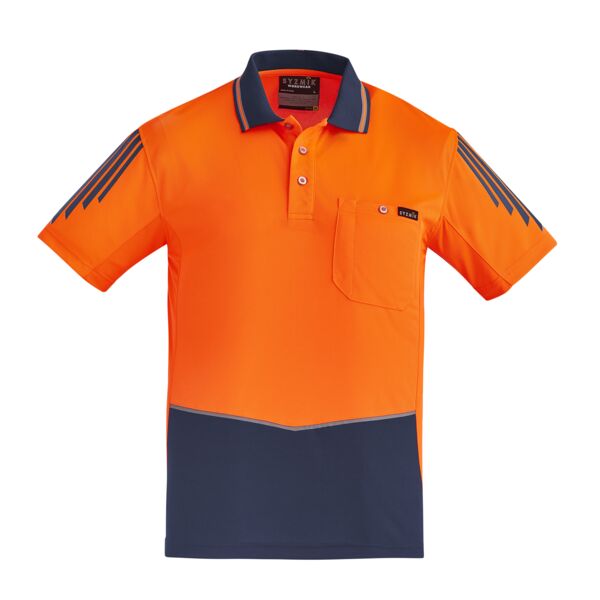 Mens Hi Vis Flux Short Sleeve Polo Thumbnail
